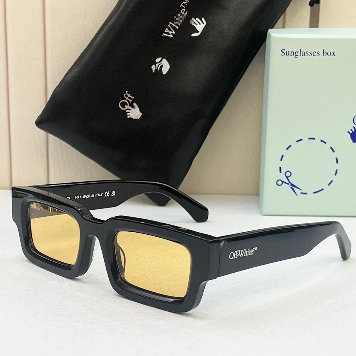 OFF-Whlte Arrow logo sunglasses#089
