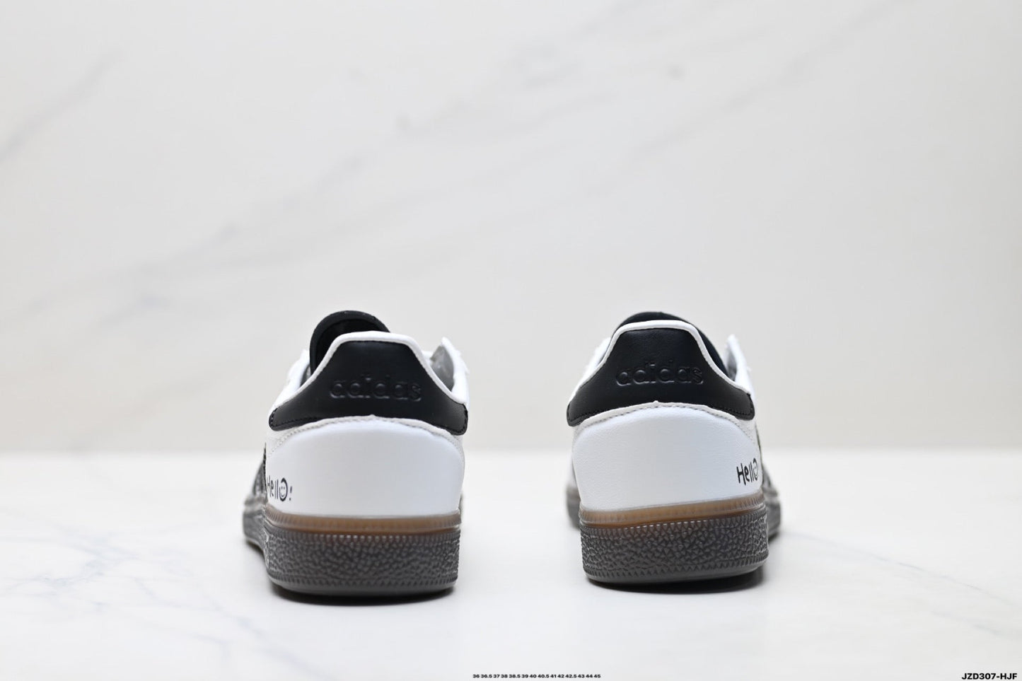 Adidas Originals Spezial Weiß Schwarz Gummi Leder Turnschuhe