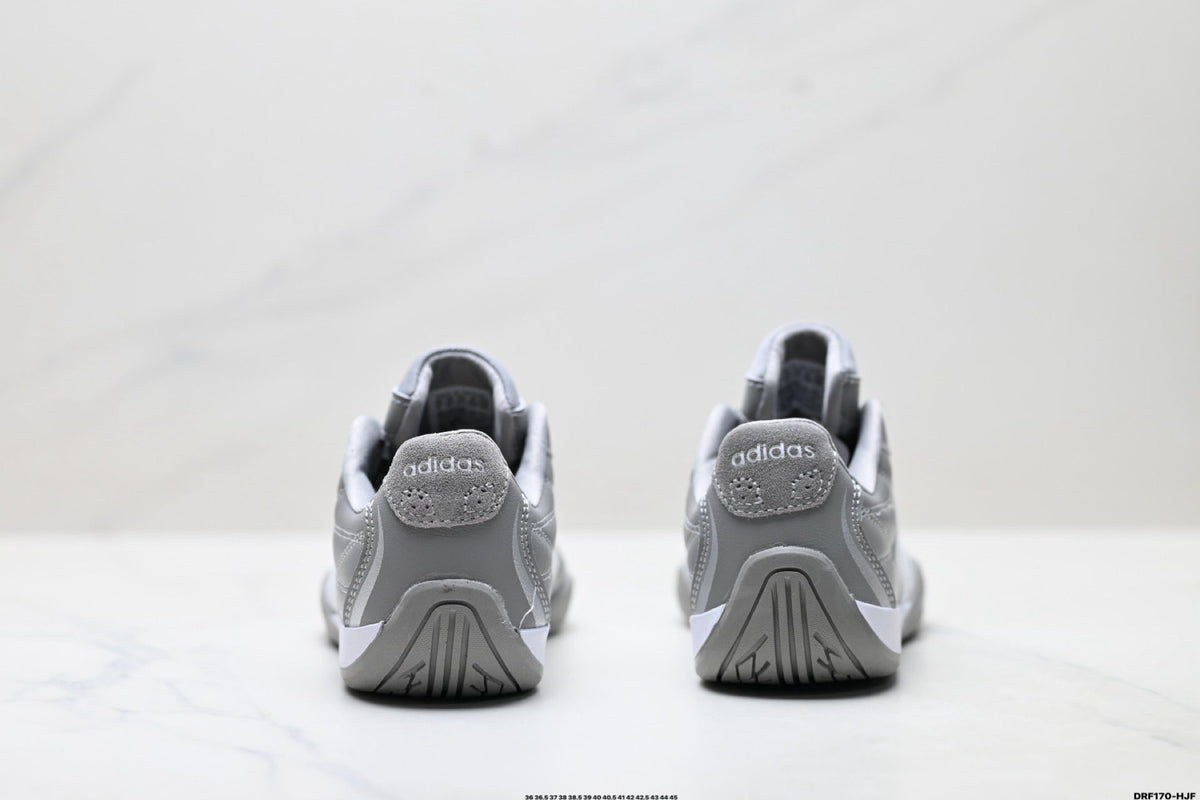 Adidas Herren Grau-Weiße Indoor-Trainingsschuhe