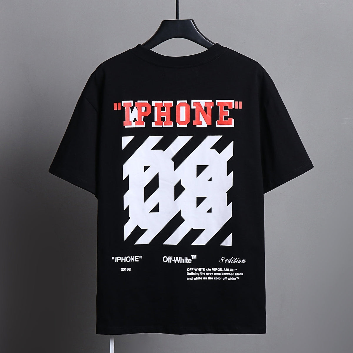 OFF-Whlte Arrow logo print T-shirt#80