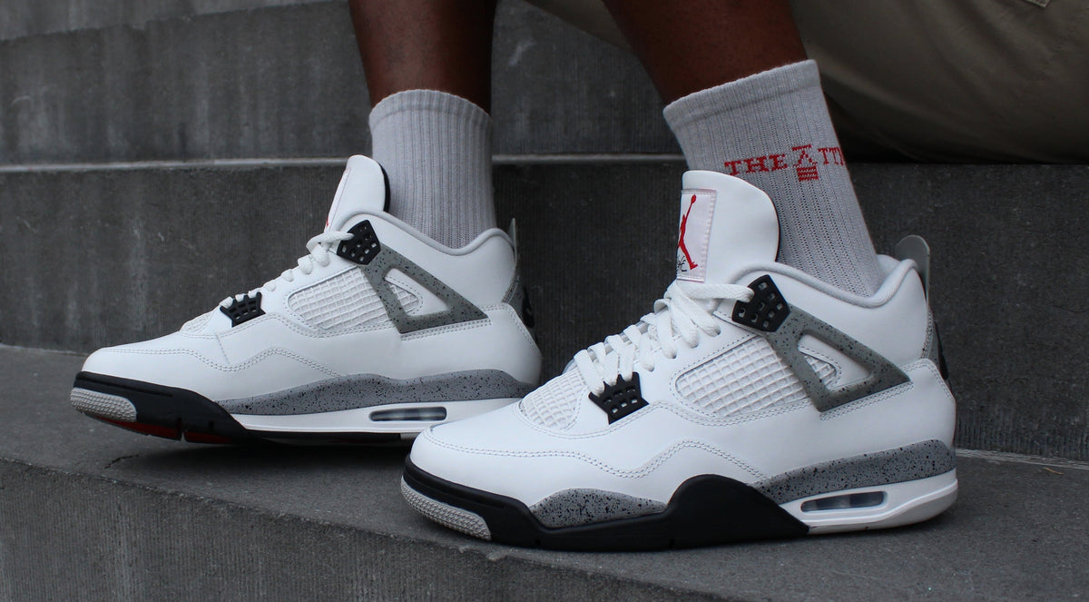 Air Jordan 4 Retro 'White Cement' (GS) - White Cement - image 14