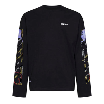 OFF-Whlte Arrow logo sports sweatshirt #1014