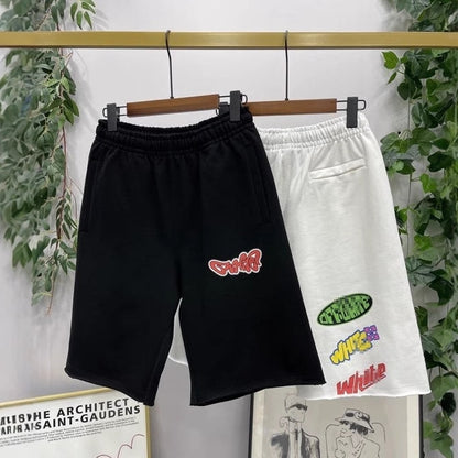 OFF-Whlte Colorful logo badge shorts#25