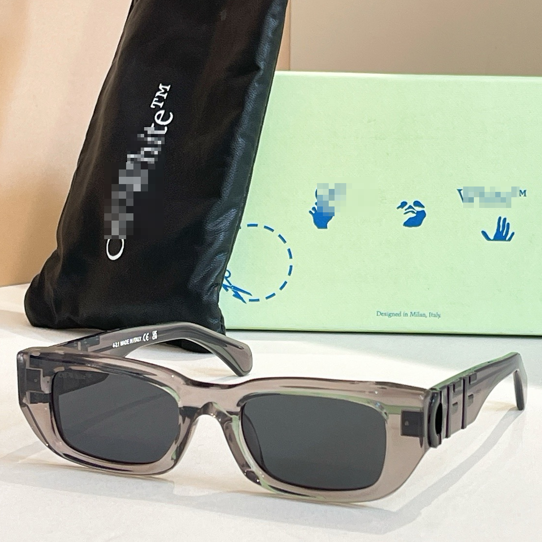 OFF-Whlte Arrow logo sunglasses#124