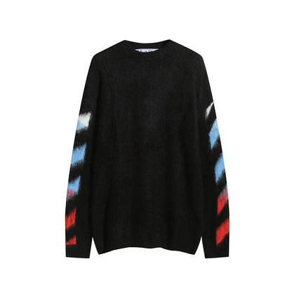 OFF-Whlte Intarsia Knit Sweater#17