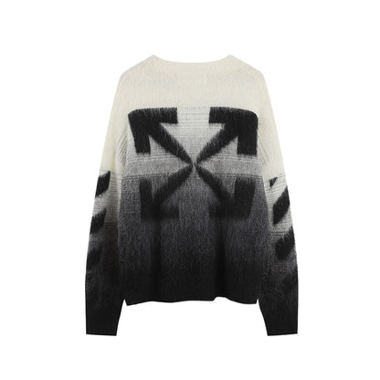 OFF-Whlte Intarsia Knit Sweater#3
