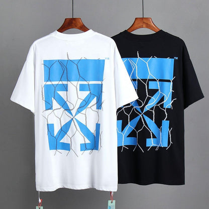 OFF-Whlte Arrow logo print T-shirt#77