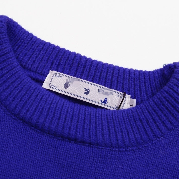 OFF-Whlte Intarsia Knit Sweater#5
