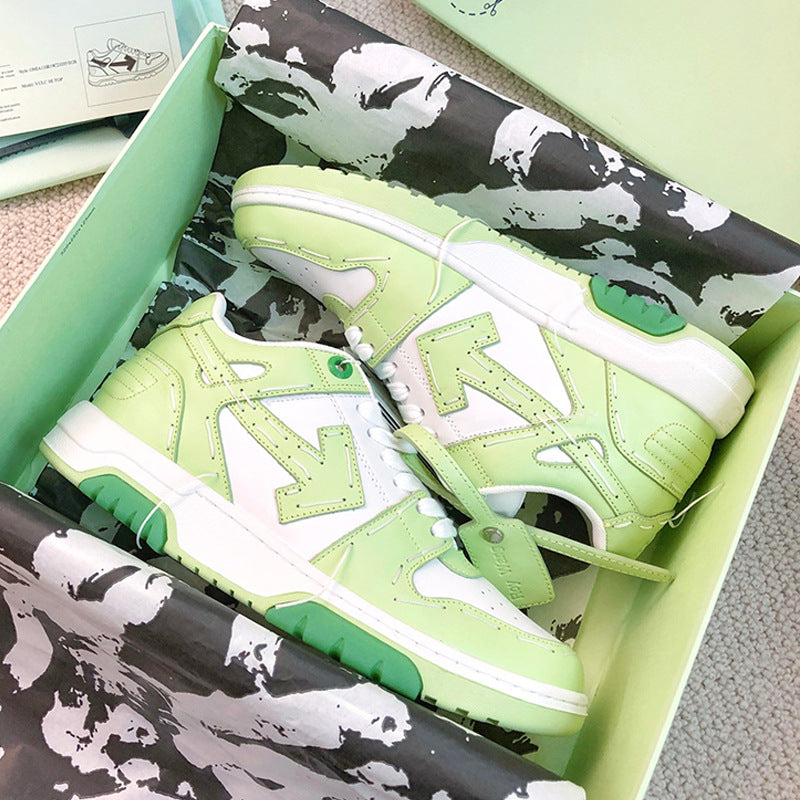 OFF-Whlte Arrow logo leather Sports shoes#18