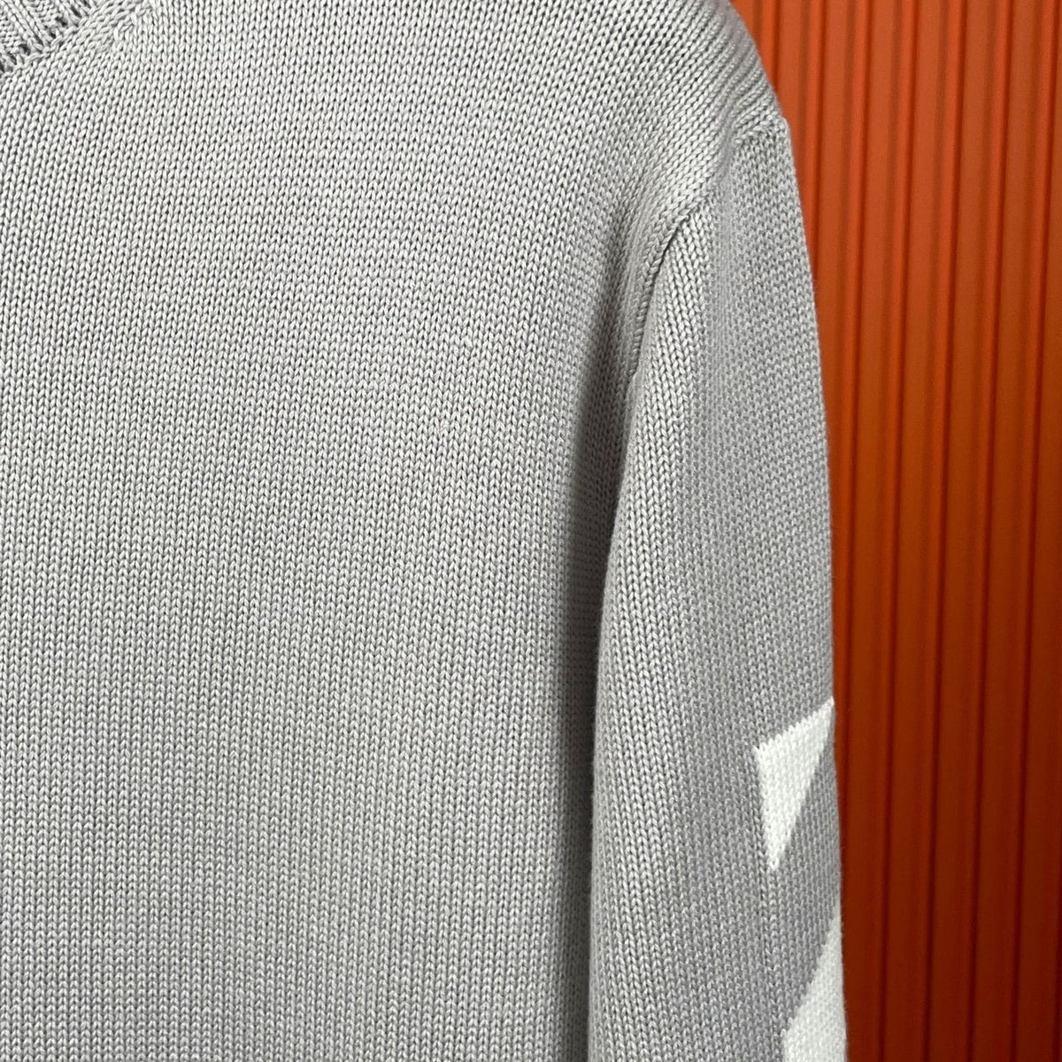 OFF-Whlte Intarsia Knit Sweater#14