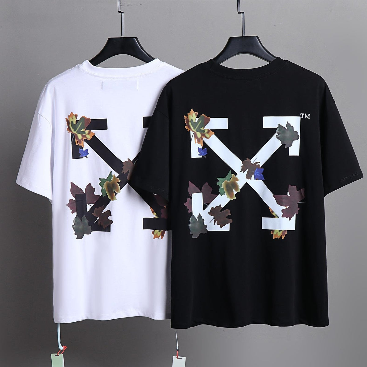 OFF-Whlte Arrow logo print T-shirt#82