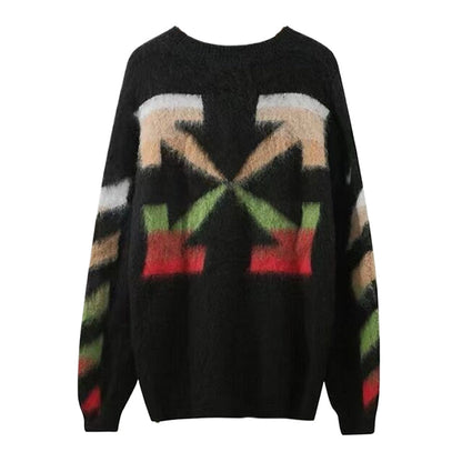 OFF-Whlte Intarsia Knit Sweater#16