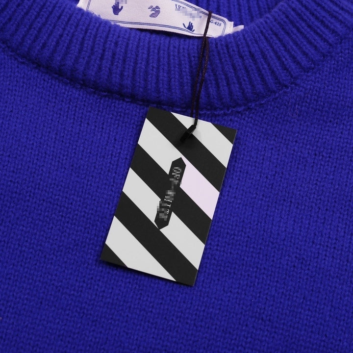 OFF-Whlte Intarsia Knit Sweater#5