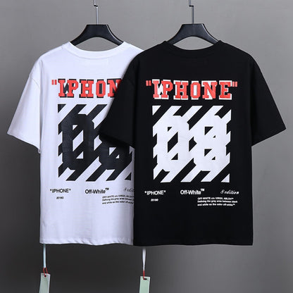 OFF-Whlte Arrow logo print T-shirt#80