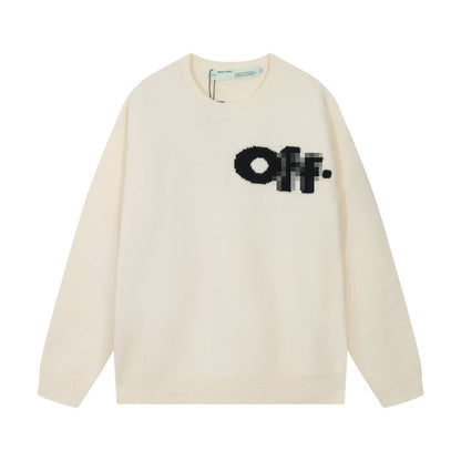 OFF-Whlte Intarsia Knit Sweater#2