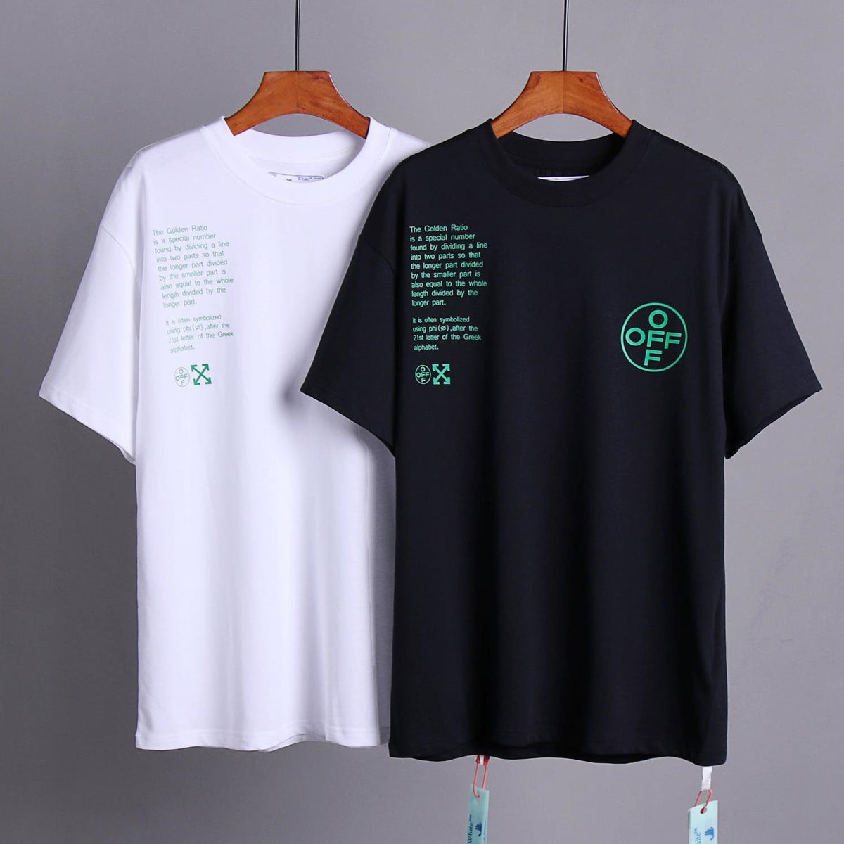OFF-Whlte Arrow logo print T-shirt#73