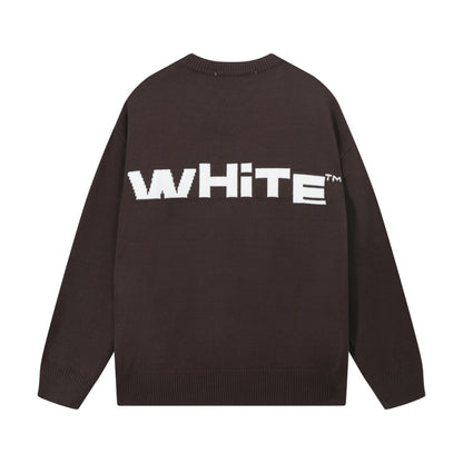 OFF-Whlte Intarsia Knit Sweater#6