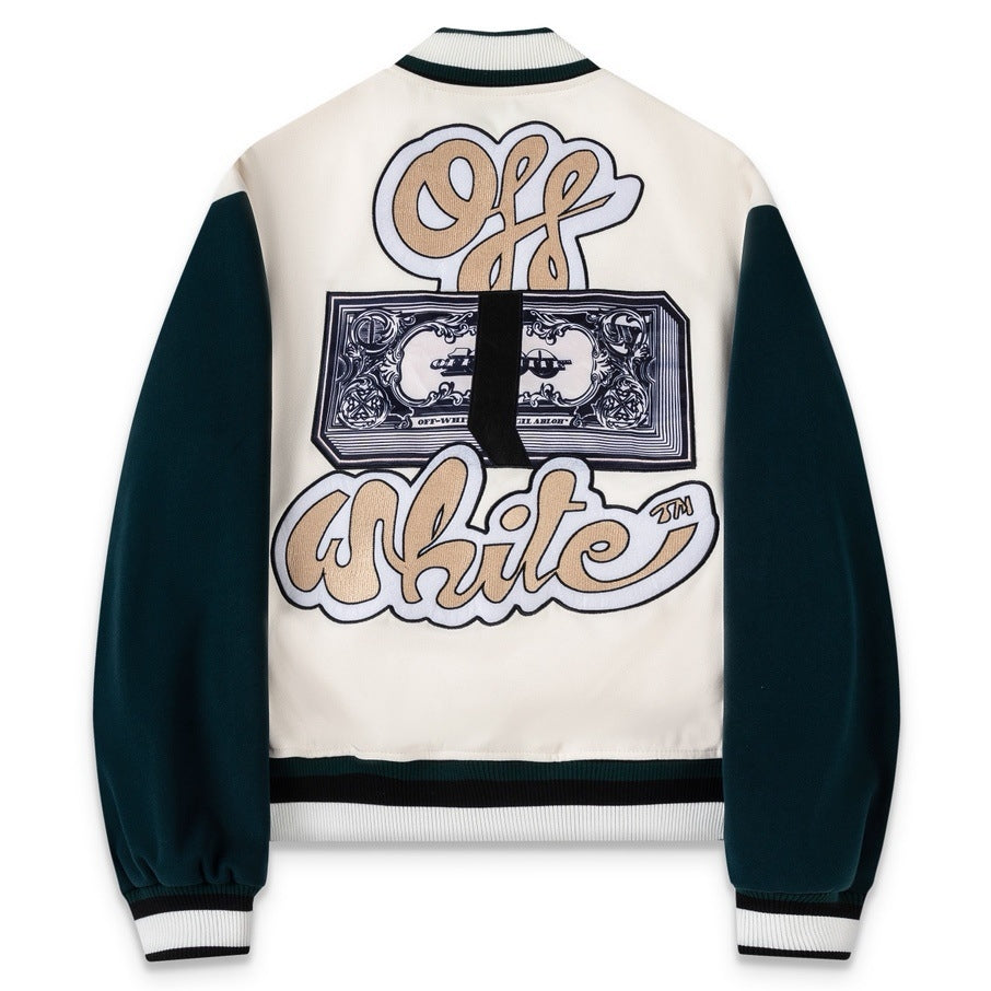 OFF-Whlte Baseball Jacket #32