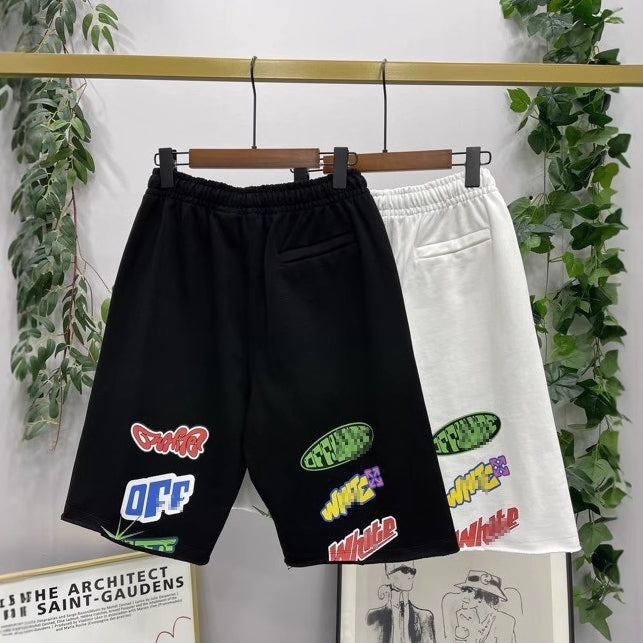 OFF-Whlte Colorful logo badge shorts#25