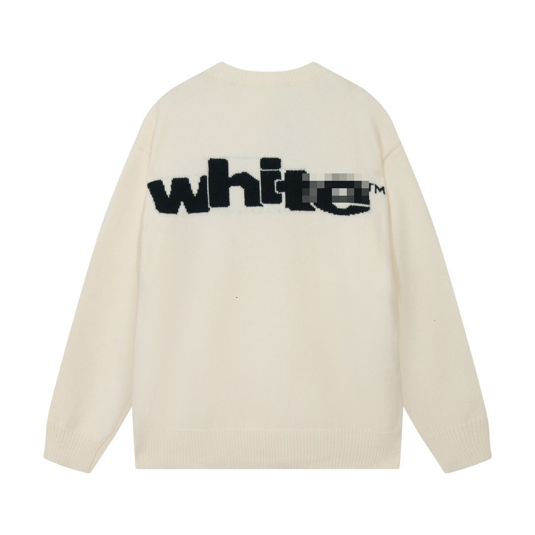 OFF-Whlte Intarsia Knit Sweater#2