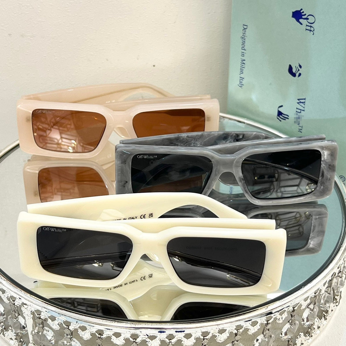 OFF-Whlte Arrow logo sunglasses#097