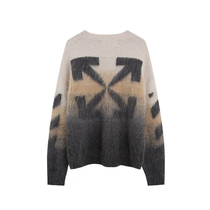 OFF-Whlte Intarsia Knit Sweater#3