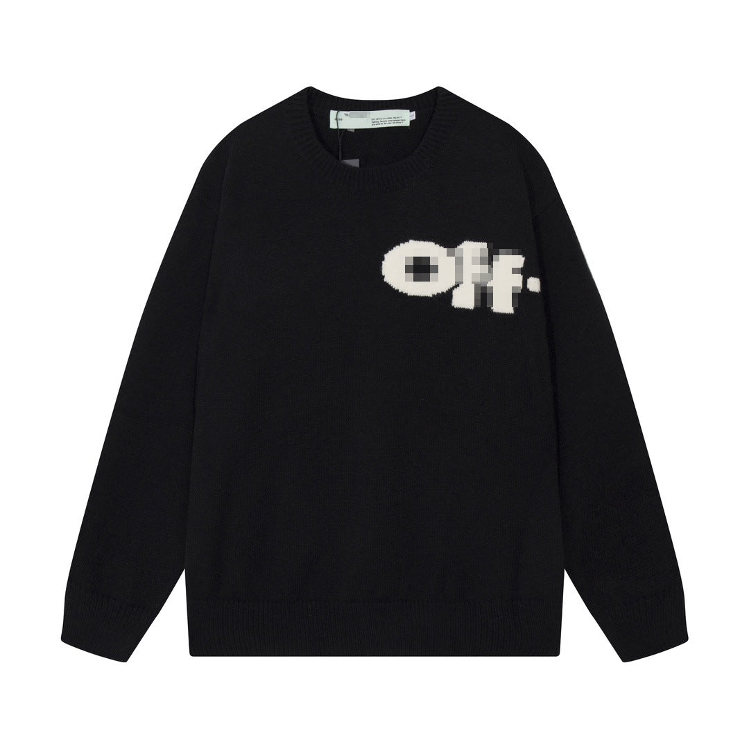 OFF-Whlte Intarsia Knit Sweater#2