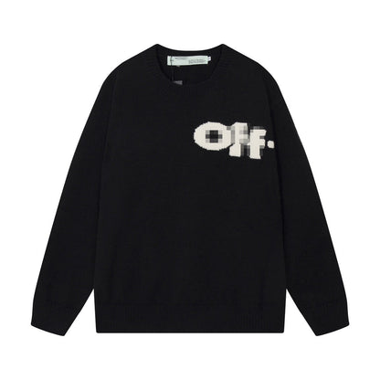 OFF-Whlte Intarsia Knit Sweater#2
