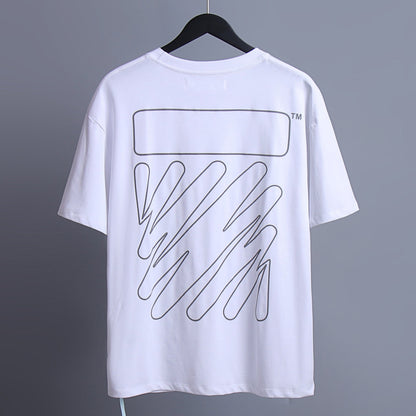 OFF-Whlte Arrow logo print T-shirt#78
