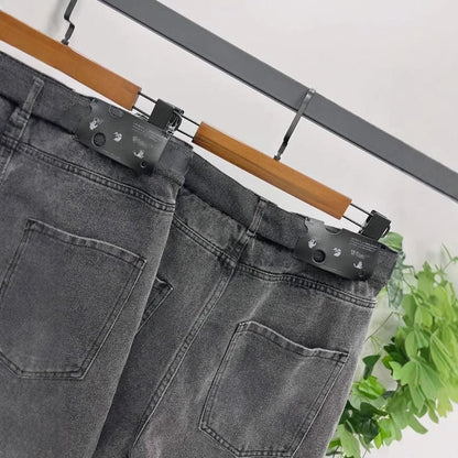 OFF-Whlte Lettering denim shorts#27