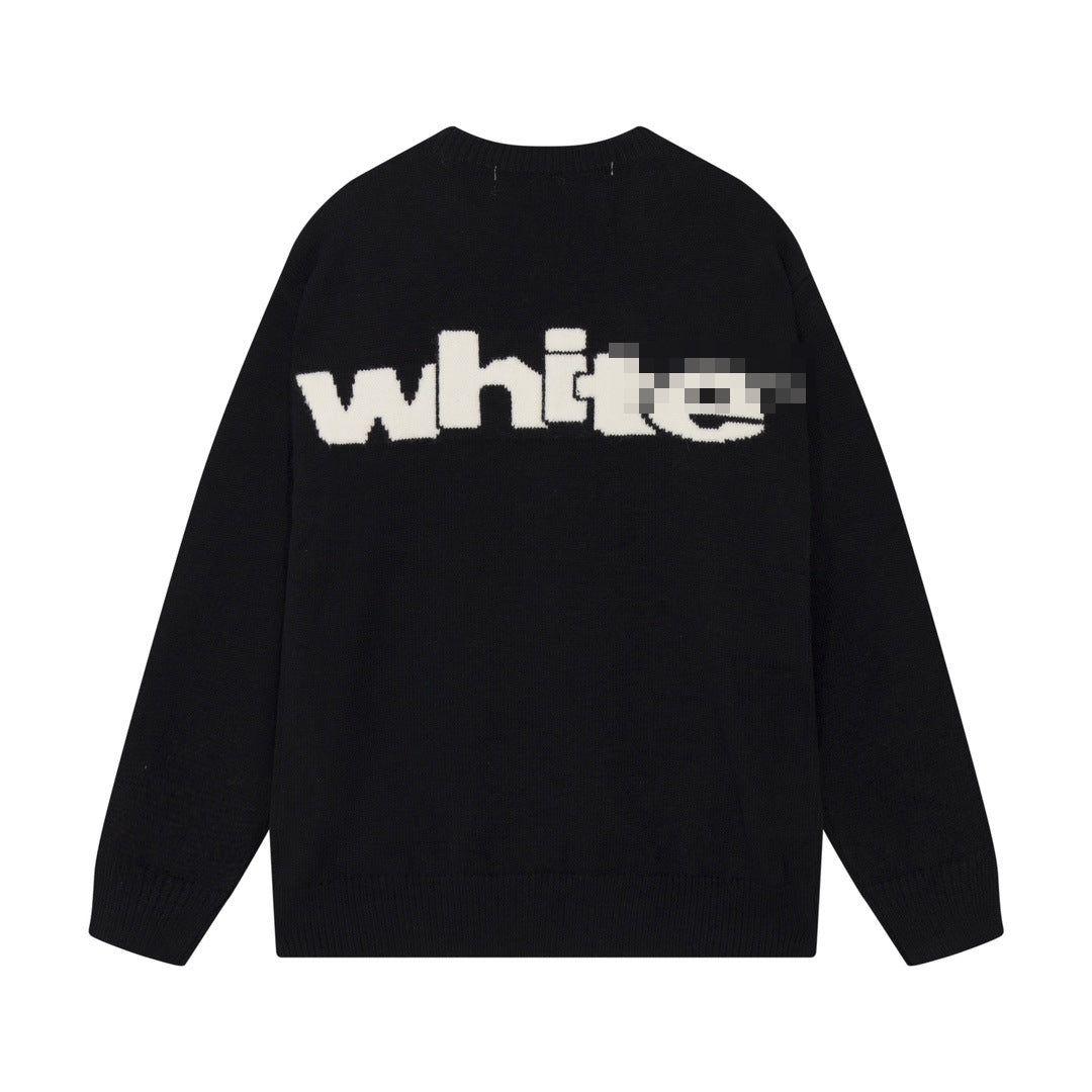 OFF-Whlte Intarsia Knit Sweater#2