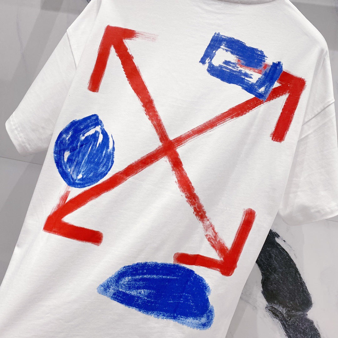 OFF-Whlte Arrow Logo Cotton T-shirt#32