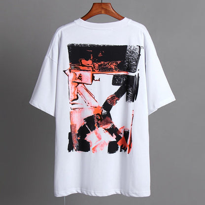 OFF-Whlte Arrow logo print T-shirt#75