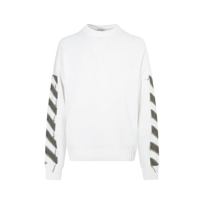 OFF-Whlte Intarsia Knit Sweater#11