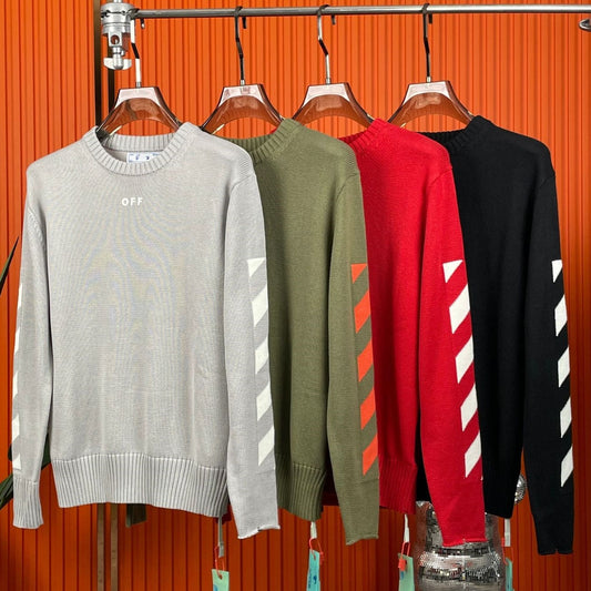 OFF-Whlte Intarsia Knit Sweater#14