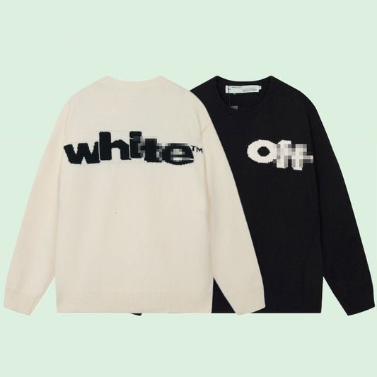 OFF-Whlte Intarsia Knit Sweater#2