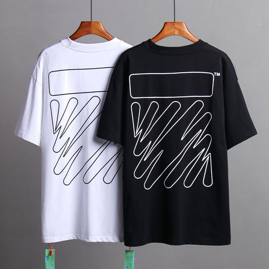 OFF-Whlte Arrow logo print T-shirt#78