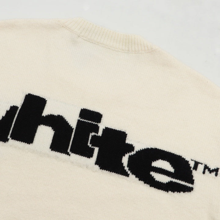 OFF-Whlte Intarsia Knit Sweater#2