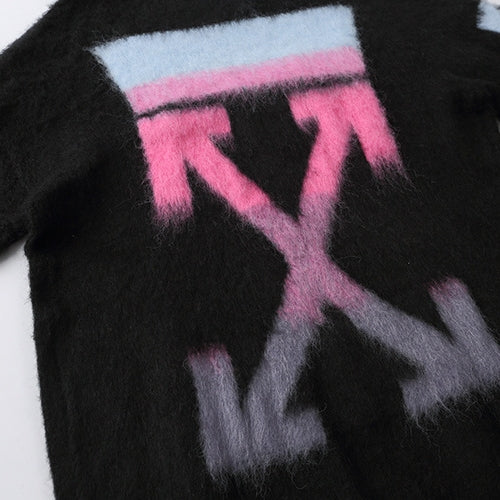 OFF-Whlte Intarsia Knit Sweater#1