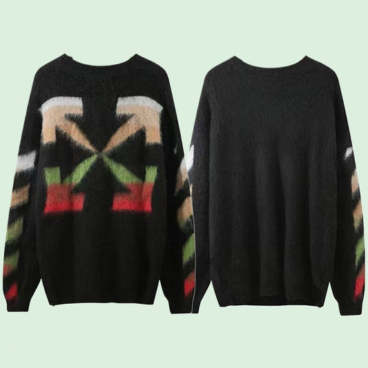 OFF-Whlte Intarsia Knit Sweater#16