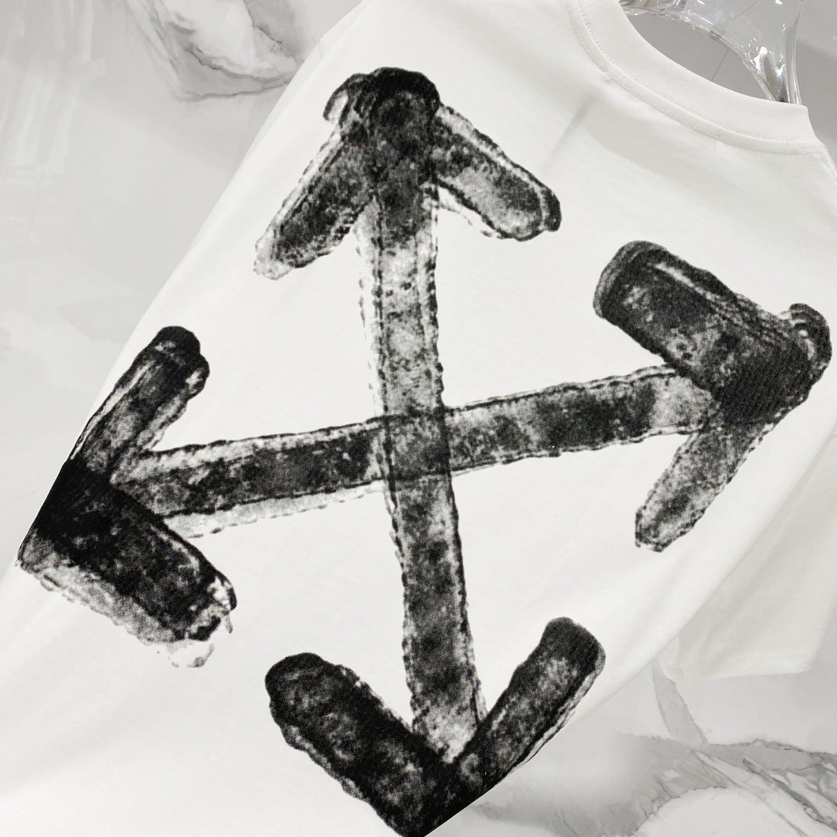 OFF-Whlte Arrow logo print T-shirt#92