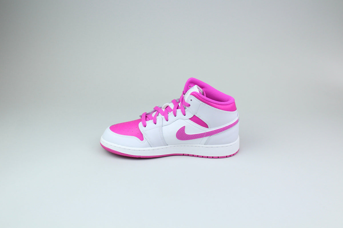 Air Jordan 1 Mid 'Fire Pink' (GS) - Fire Pink - image 4