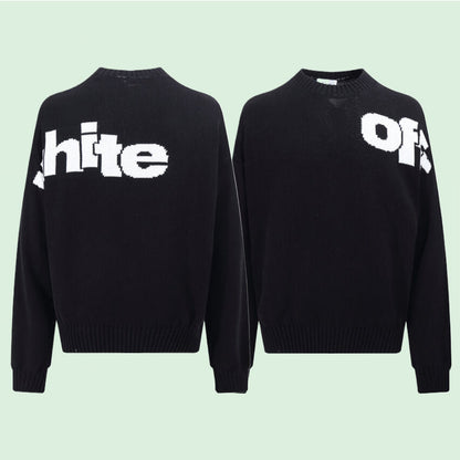 OFF-Whlte Intarsia Knit Sweater#8