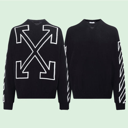 OFF-Whlte Intarsia Knit Sweater#11