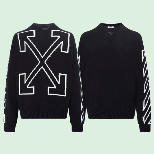 OFF-Whlte Intarsia Knit Sweater#11