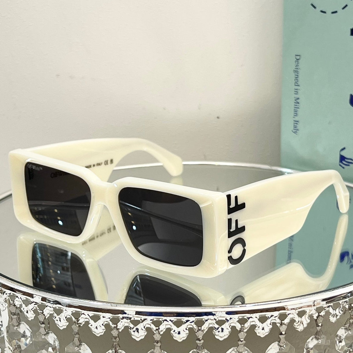 OFF-Whlte Arrow logo sunglasses#097