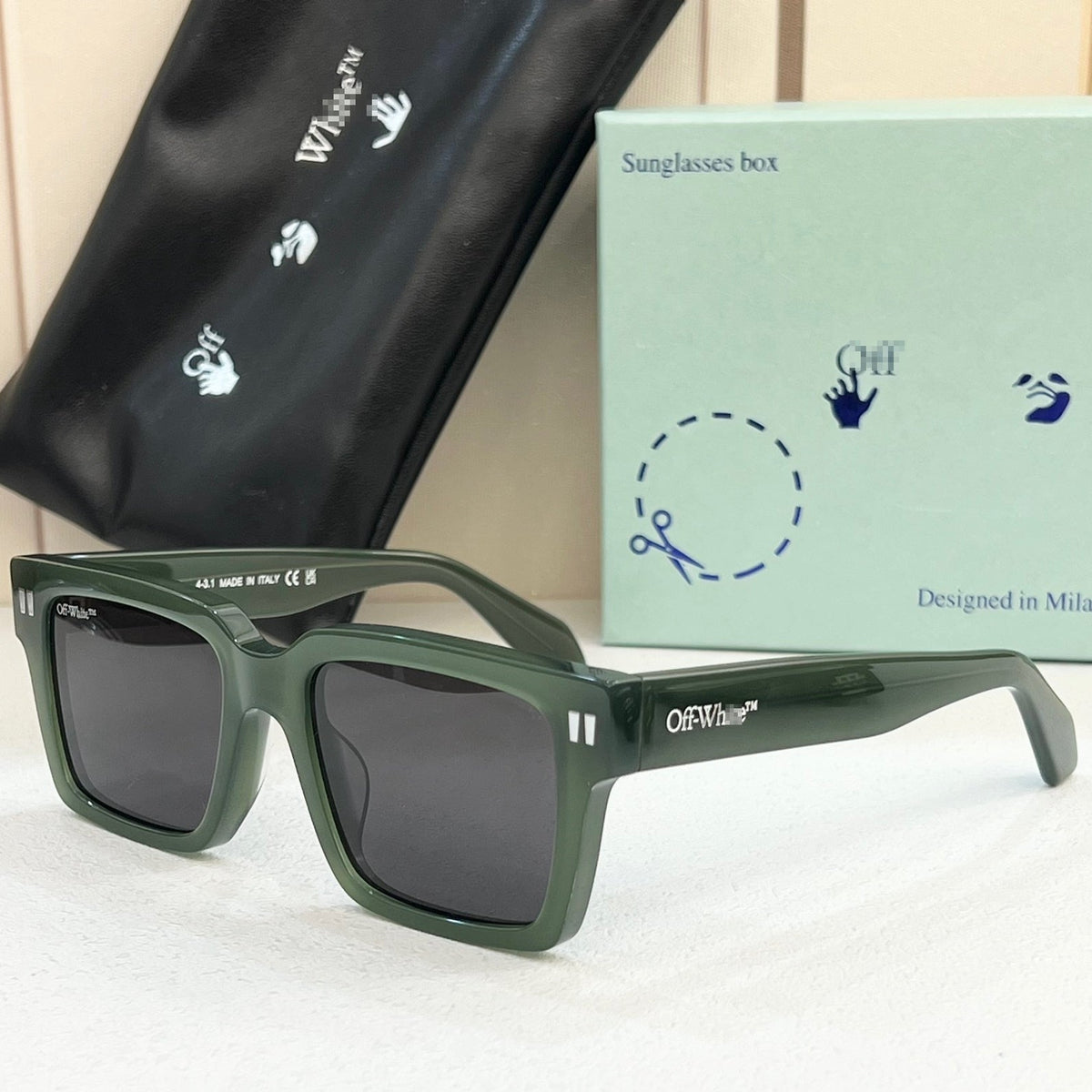 OFF-Whlte Arrow logo sunglasses#054