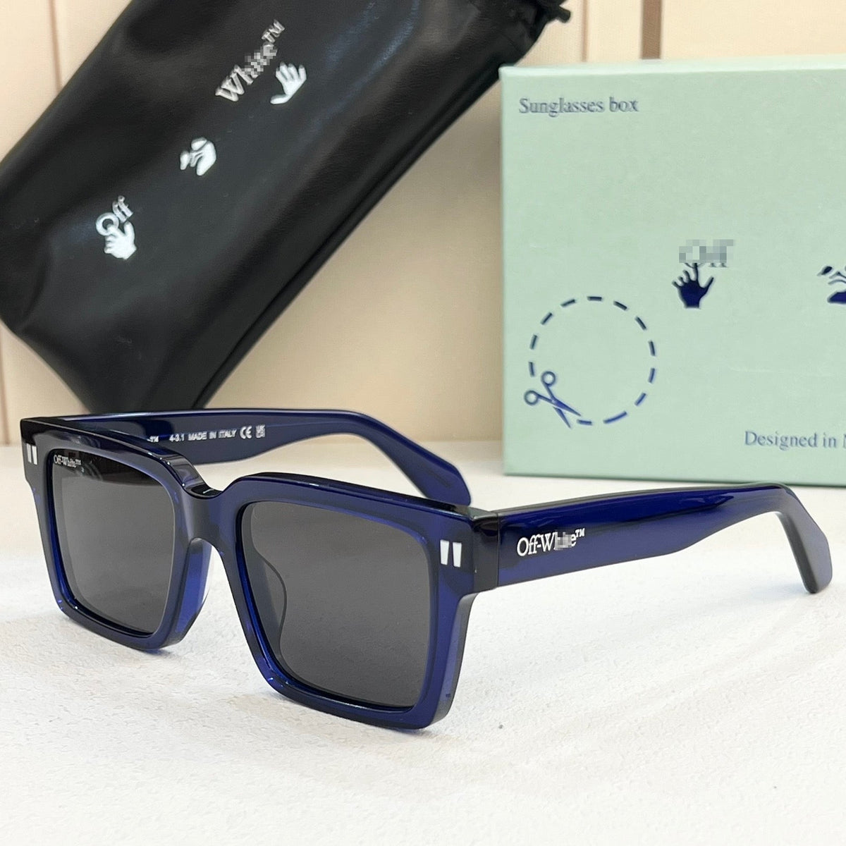 OFF-Whlte Arrow logo sunglasses#054