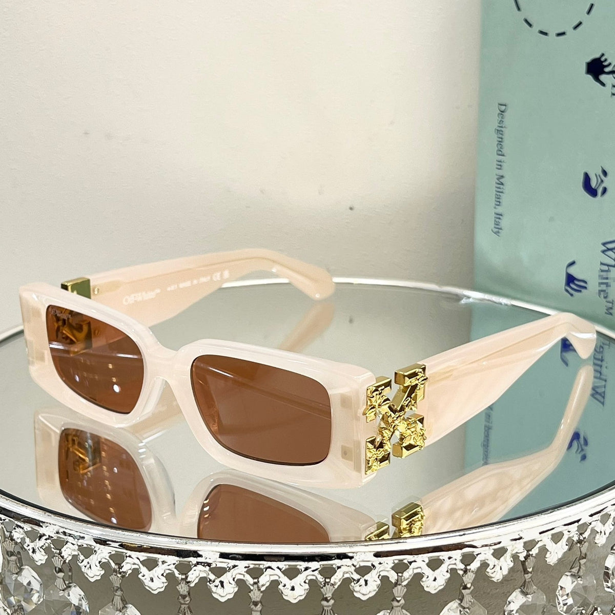 OFF-Whlte Arrow logo sunglasses#098