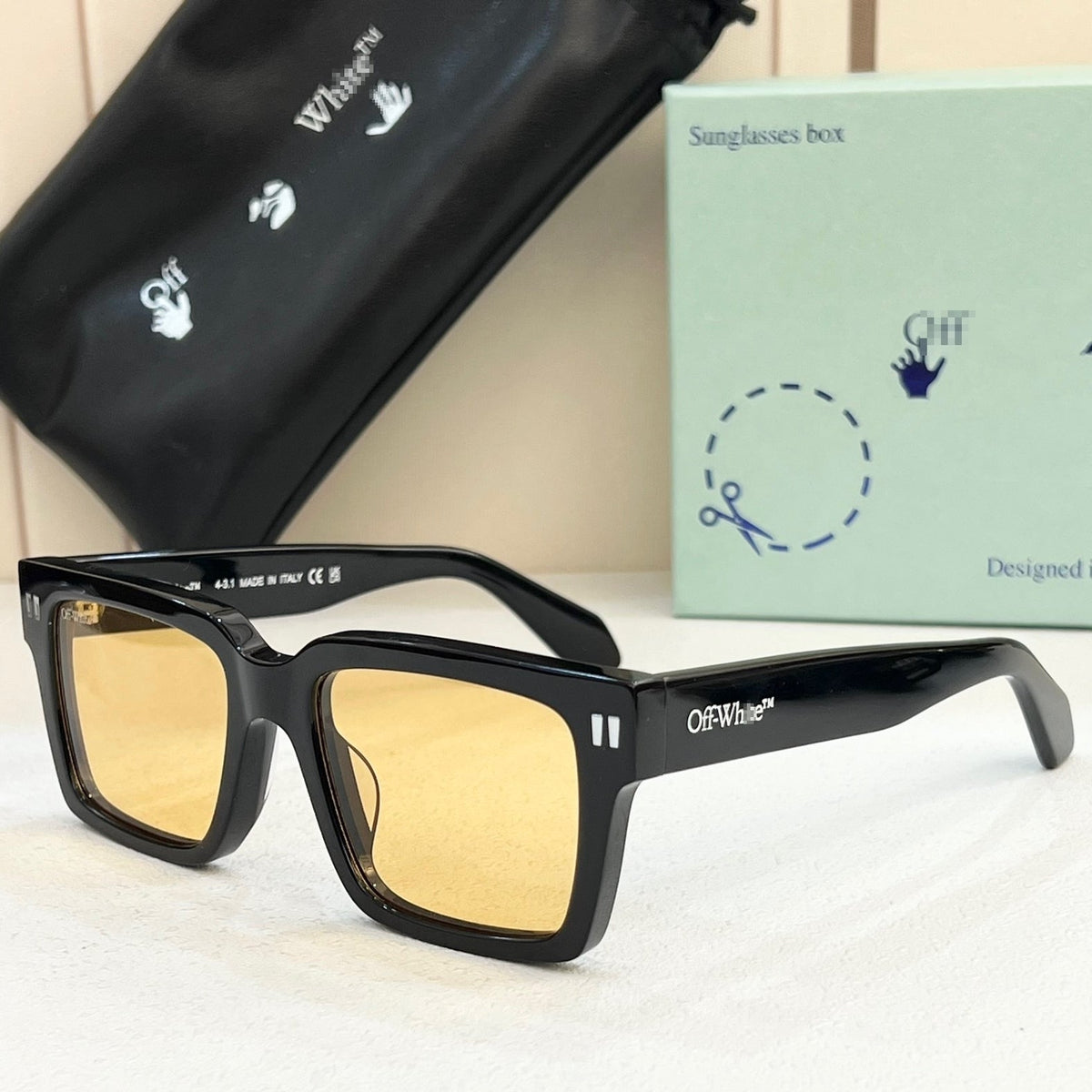 OFF-Whlte Arrow logo sunglasses#054